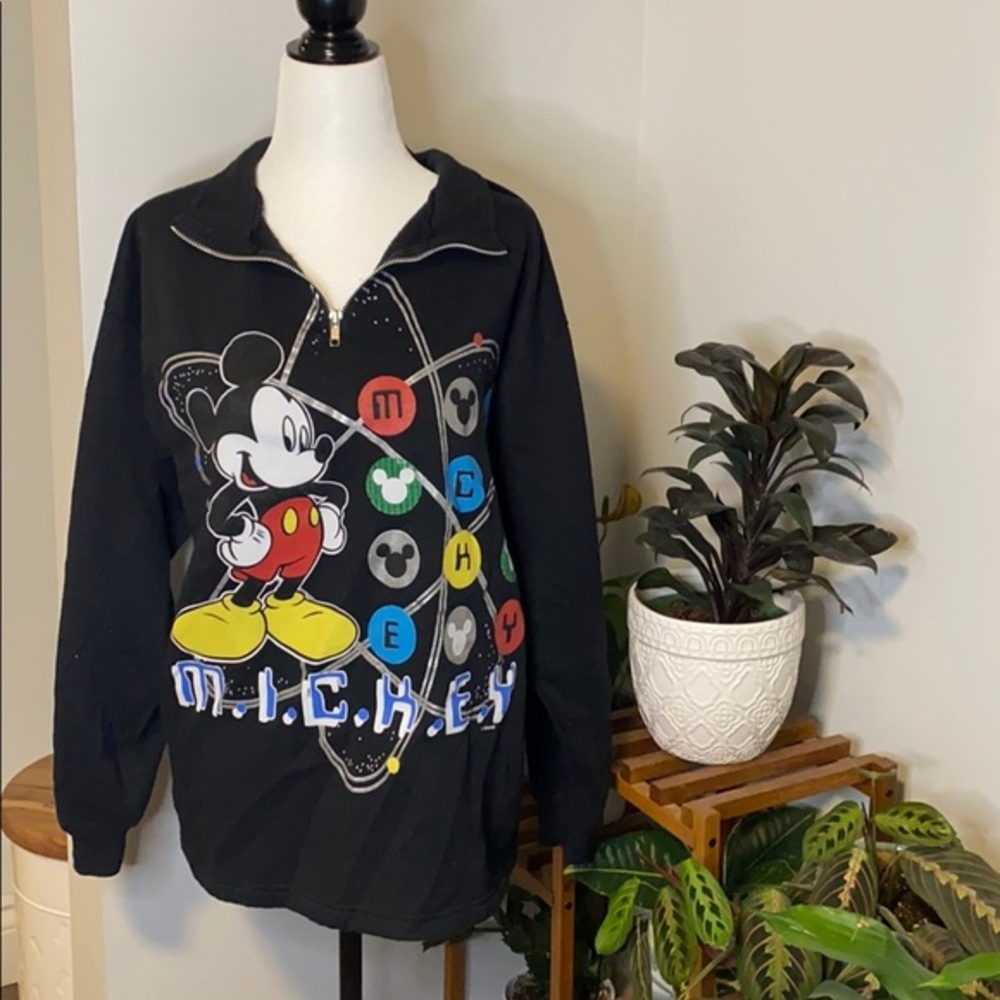 Vintage‎ & Rare Mickey Unlimited Multiprint 3/4 Zip